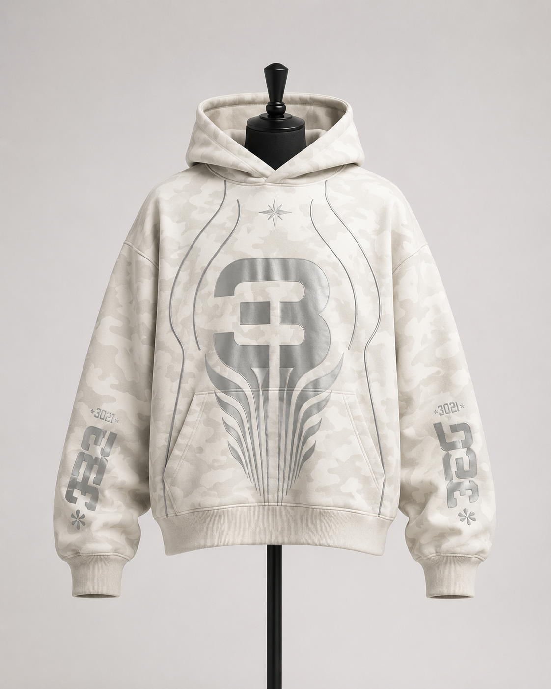 White Camo 3 Jacket